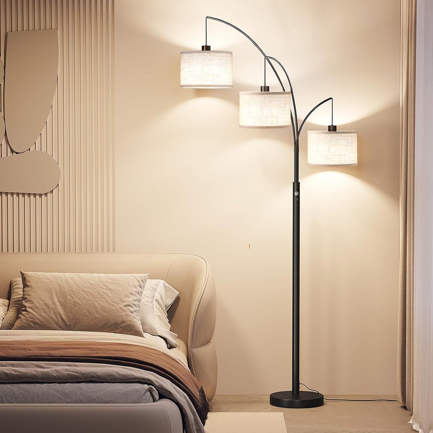 ✨ Standing & Hanging Modern Floor Lamp 🌿 | Mid-Century Style for Bedroom & Living Room 🏡 | Adjustable Height & Soft, Cozy Lighting 🌙